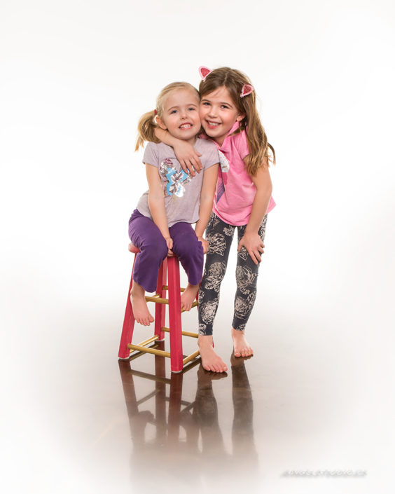 studio portrait, sister portrait, child portrait, children