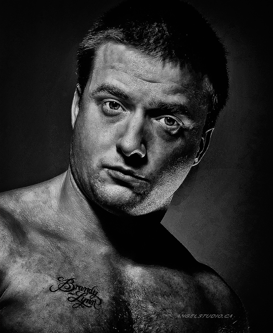 male glamour, studio glamour, male nude implied headshot, monochrome male glamour, b&w male glamour