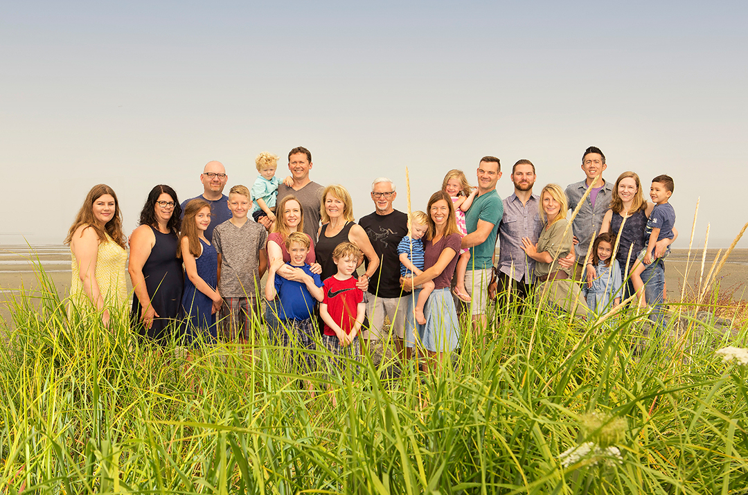 large family portrait